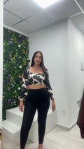 CONJUNTO LEGGIN Y TOP MILITAR